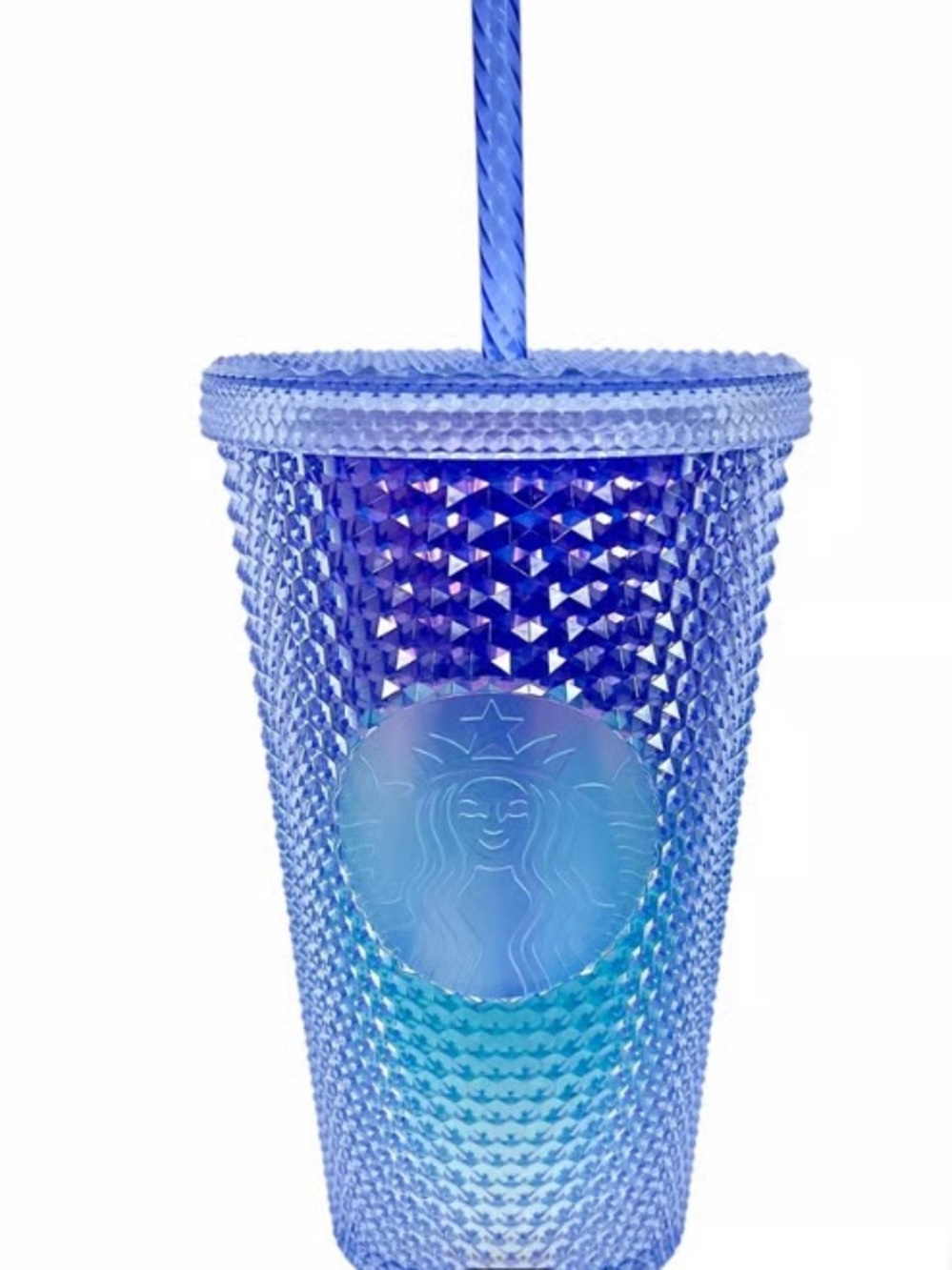 Starbucks Mermaid Purple Blue
Ombre Studded Cold Cup Tumbler 16 oz